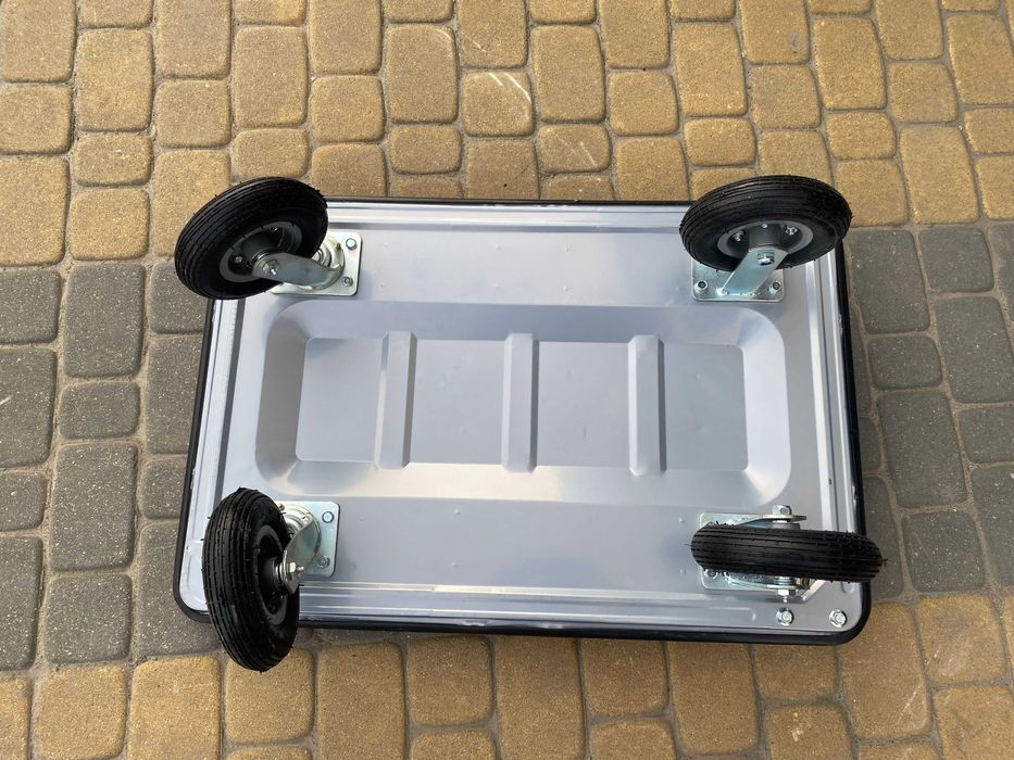 Nowy Wózek transportowy platformowy 350kg Drel Pompowane koła