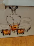 Zestaw do whisky dzień dziadka karafka 6 szklanek