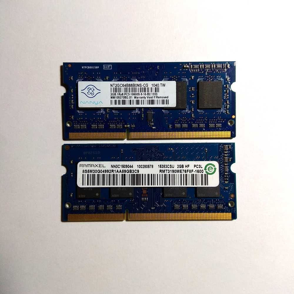 DIMM/SoDIMM DDR3 2/4/8Gb 1600Mhz