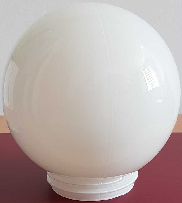 Klosz szklany kula z gwintem 15cm prl