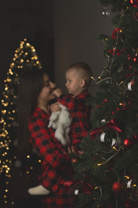 Новорічні піжами ( мама + малюк)