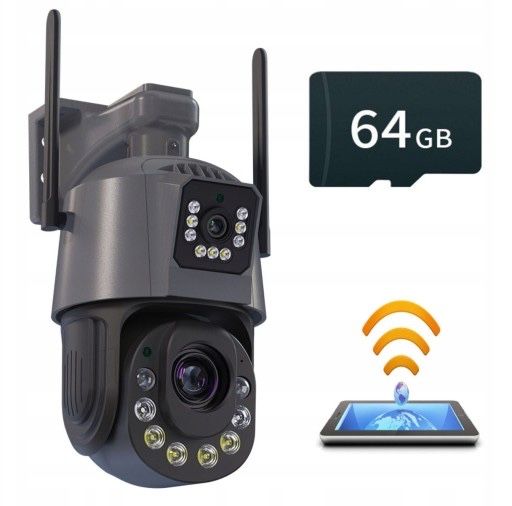 Kamera obrotowa zewnętrzna IP WIFI 30X Zoom 128GB nowa okazja!