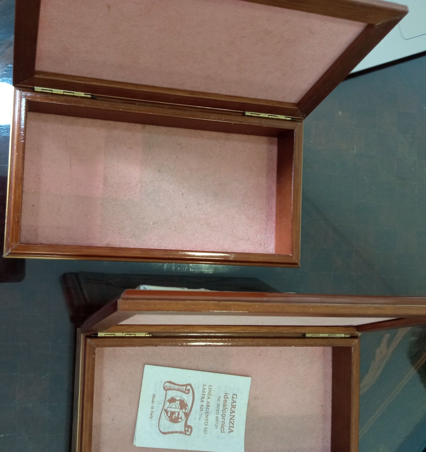 Duas caixas para jóias com imagem anos 20/30
