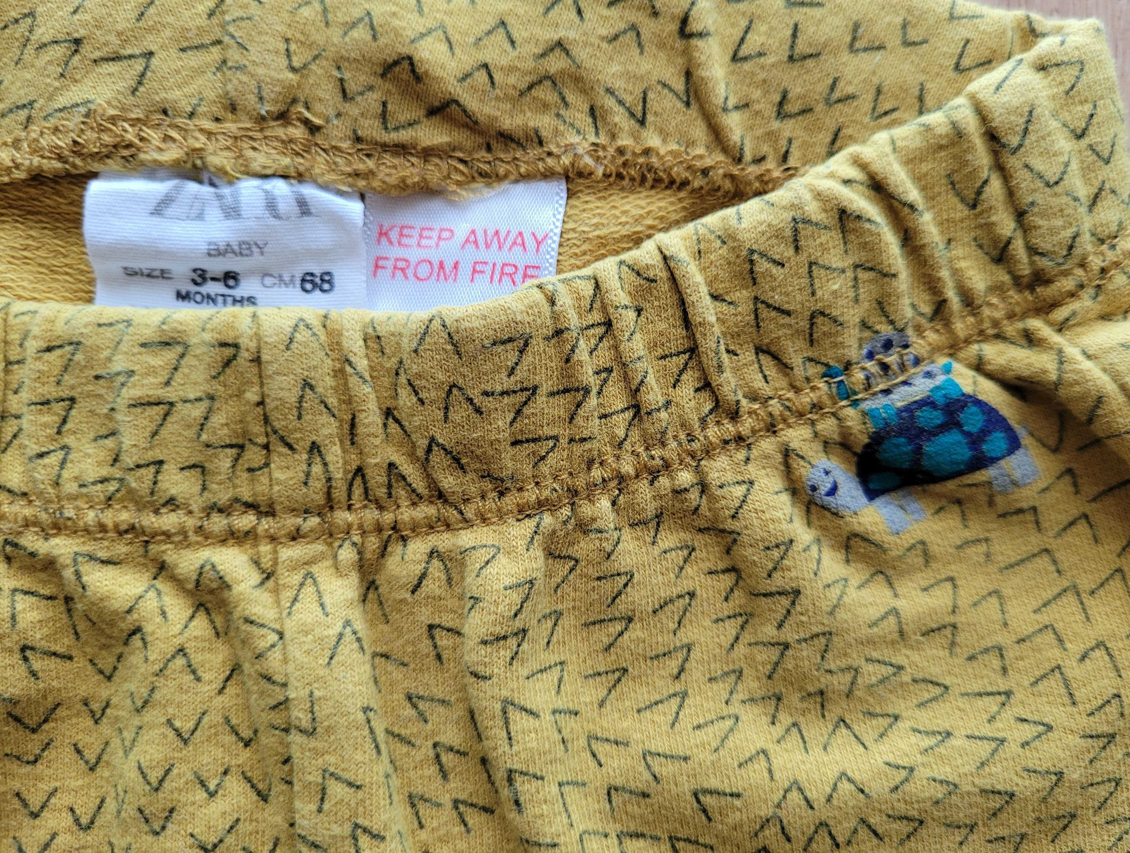 Legginsy (nowe) unisex 4szt 68 3-6 H&M Zara spodnie niemowlęce