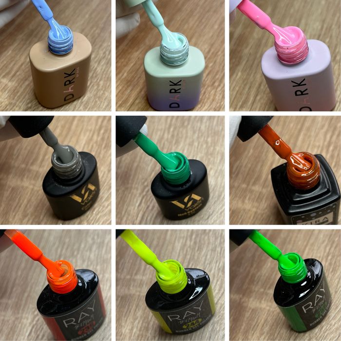 Продам гелі, гель лаки, блискітки. Інструмент