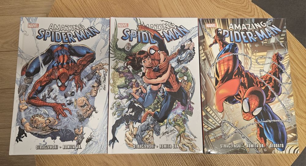Amazing Spider-Man tomy 1-3 Straczynski nowe folia