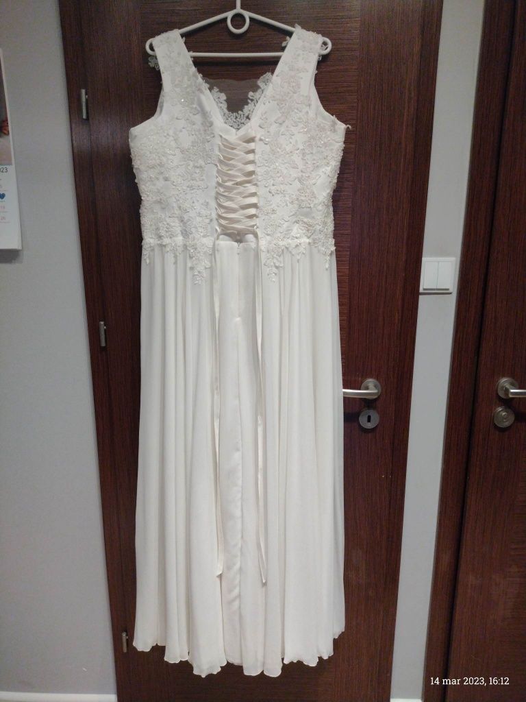 Suknia ślubna 166cm+7cm obcas