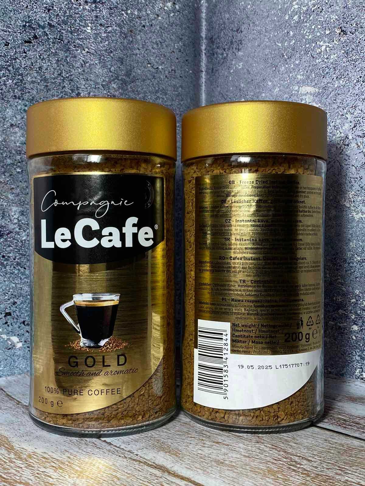 Розчинна кава le Cafe Gold 
Вага 200 грам