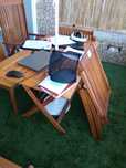 Mesa cadeiras jardim