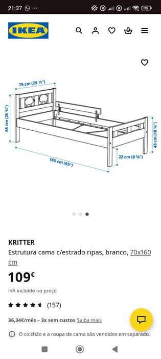 Cama de criança IKEA