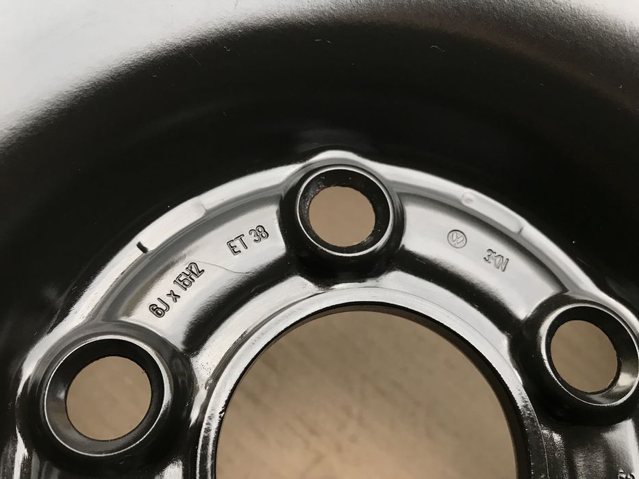 Сталевий диск Фольцваген Шкода 5х100 R15 ET38 новий з запаски