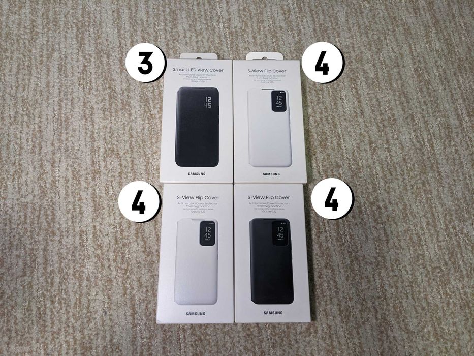 Оригинальные чехлы для Samsung S22, S22+, S22 Ultra, Z Flip 4, Fold 4