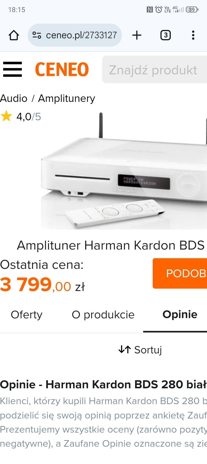 Harman Kardon BDS 280S Amplituner kina domowego