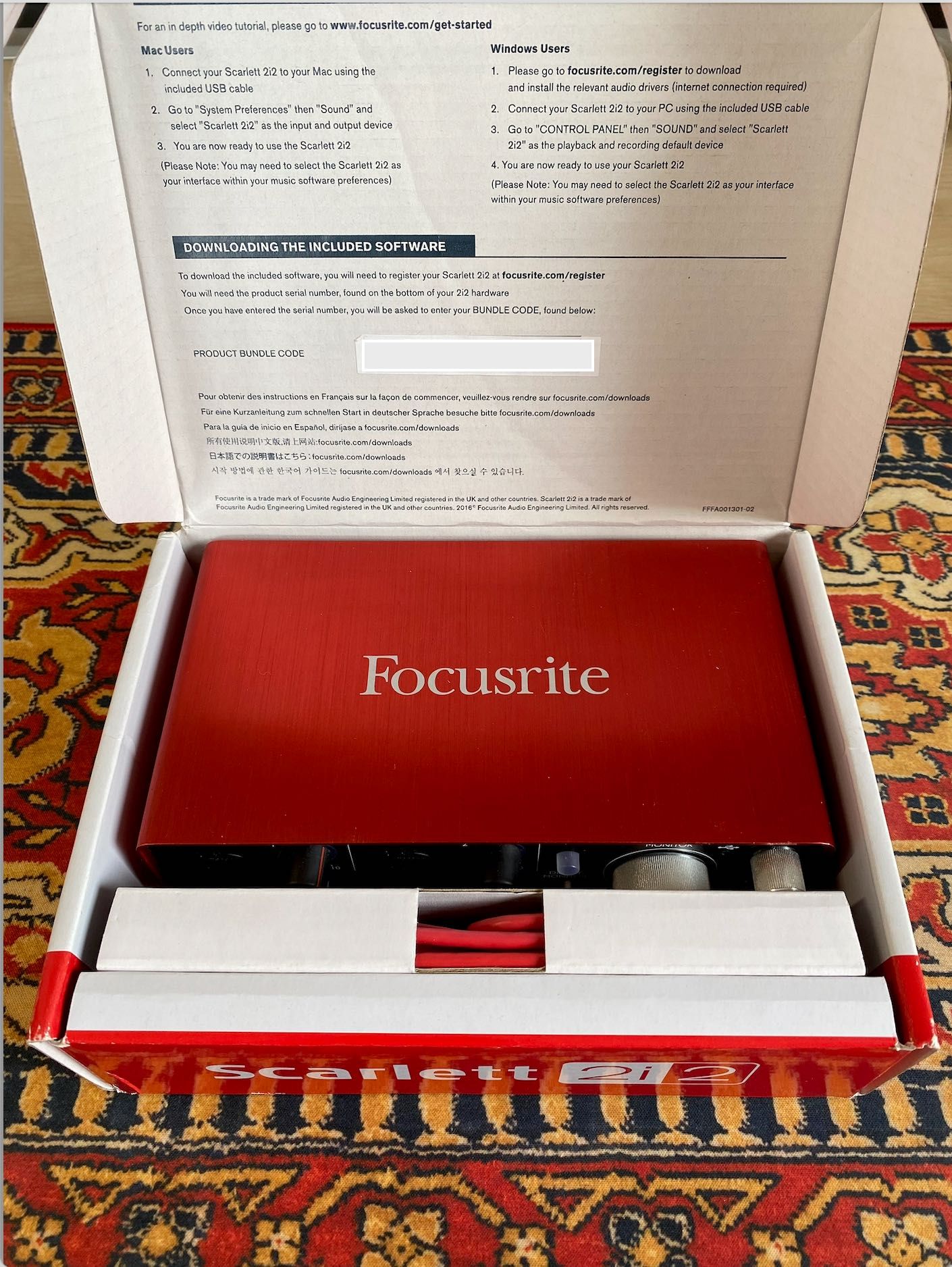 Interfejs audio Focusrite Scarlett 2i2 2nd Gen – Stan Bardzo Dobry