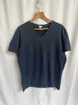 Calvin Klein t-shirt granatowy XL slim fit bawełna dekolt V
