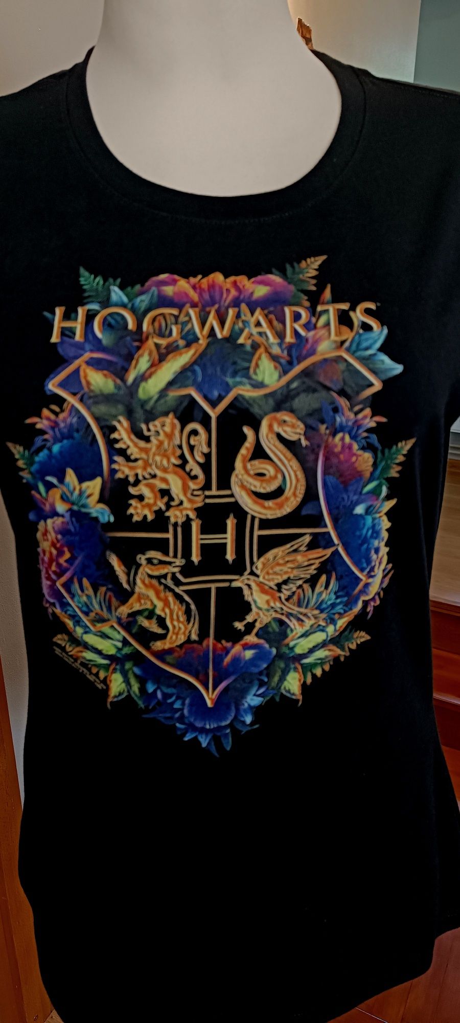 Koszulka Damska 100% Bawełna z Nadrukiem Harry Potter r. M Nowa