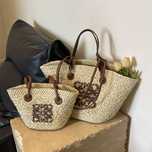Сумка соломʼяна loewe, сумка соломенная лоеве, пляжная сумка лоєве