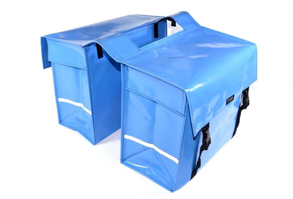 Sakwa Torba rowerowa miejska e bike cargo Clarijs XL 46L PCV niebieska