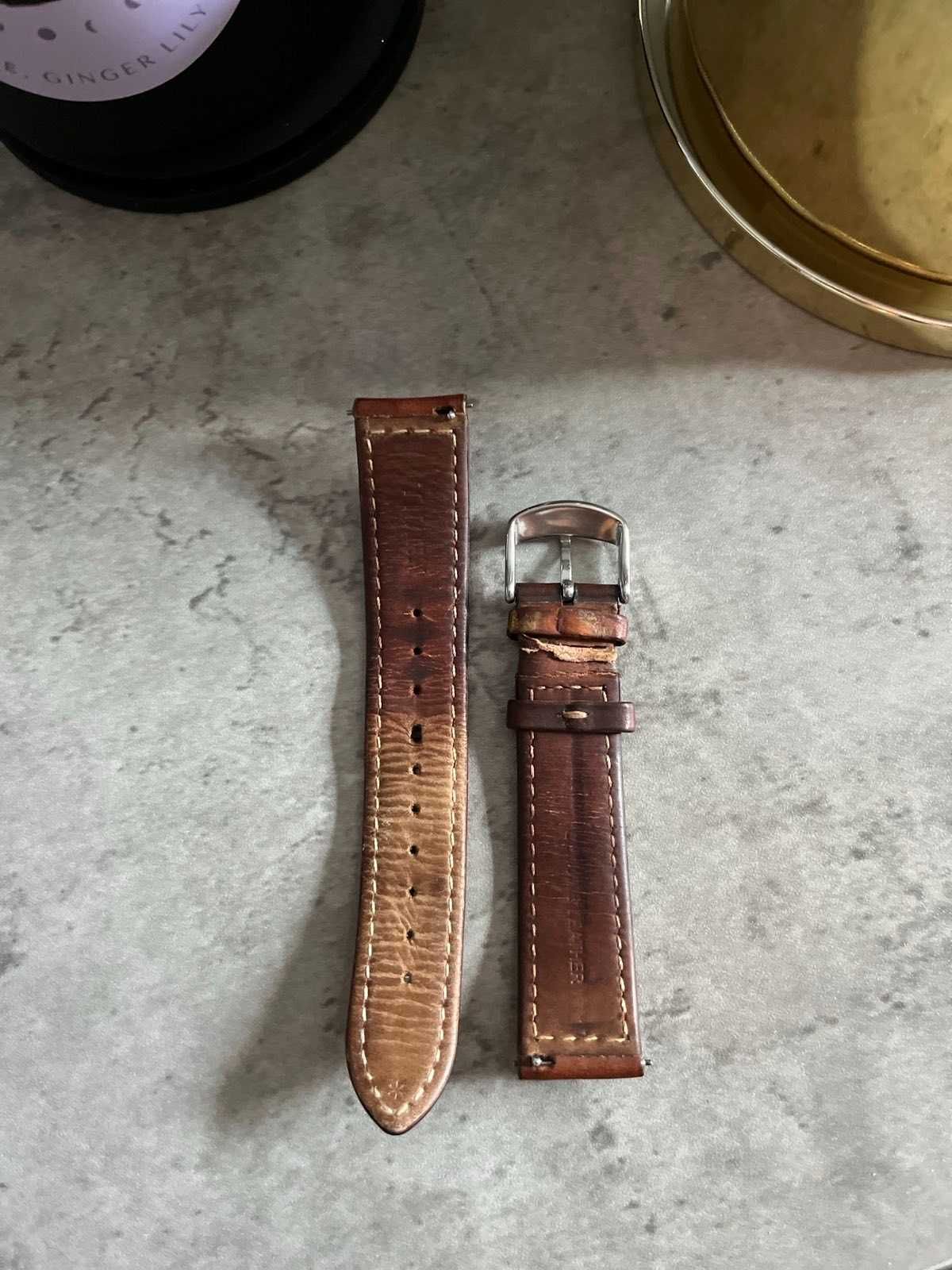 Oryginalny pasek zegarka TIMEX TW2P95900 Szer 20mm brązowy Jak Nowy