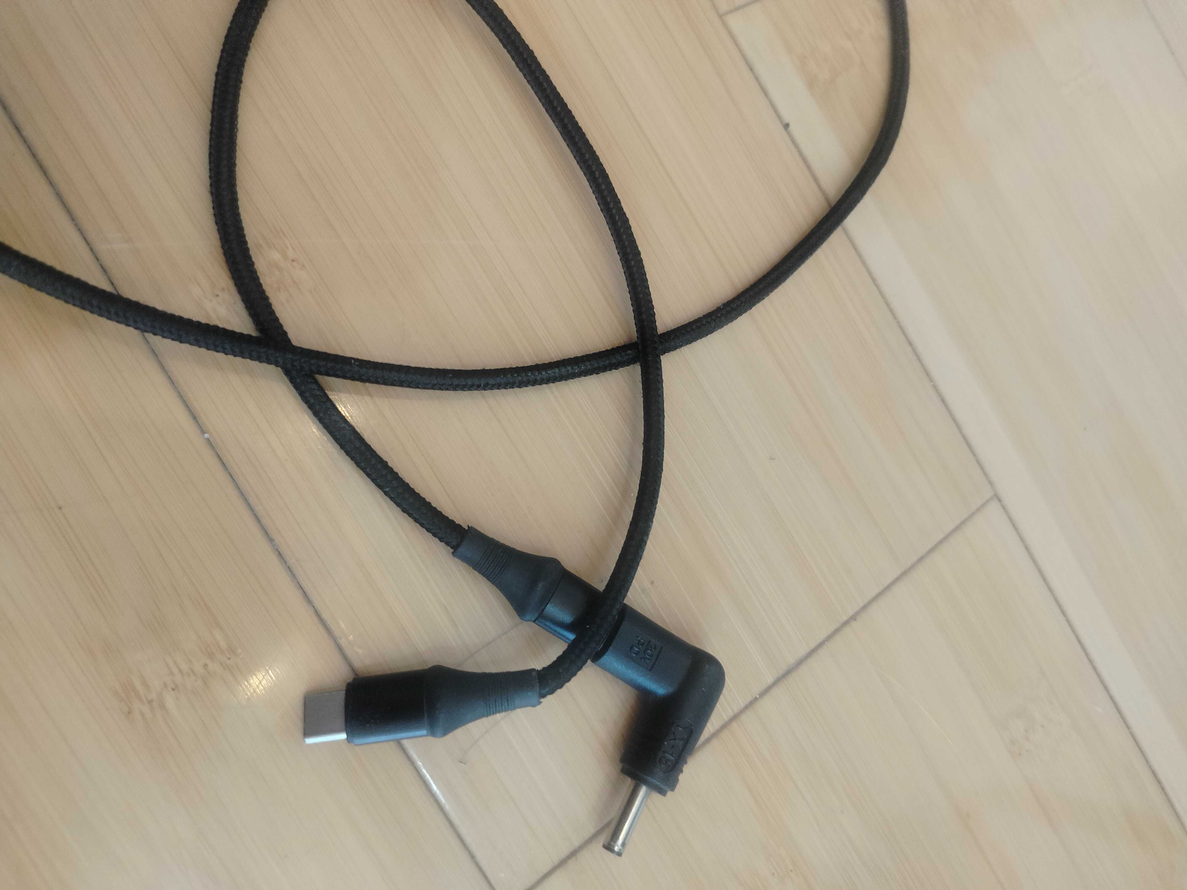 Кабель питания от Power банка в ноутбук USB Type C