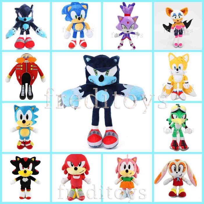 Мягкая игрушка Супер Соник Тейлз Майлз Эми Роуз Кошка Блейз Мышь Руж