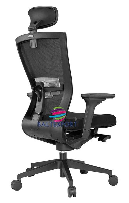 Cadeira Escritorio Ergonomica Syncron Costa Alta Rede c/Apoio Cabeça