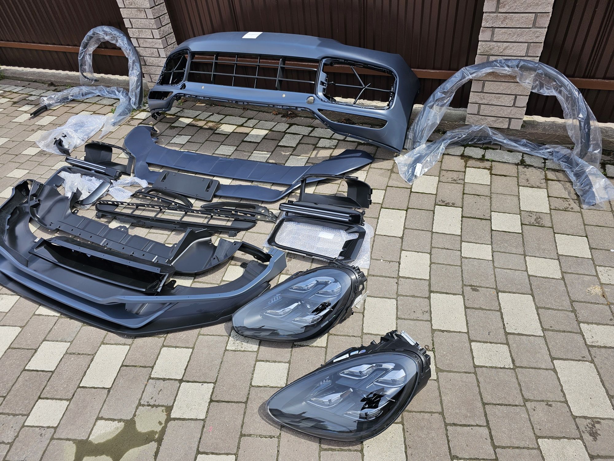 Porsche Cayenne 958 9Y0 Бампер передний фары Порше Кайен обвес фара