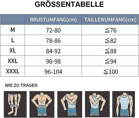 Nowa męska wyszczuplająca koszulka/termiczna/bluzka/ramiączko XL B131