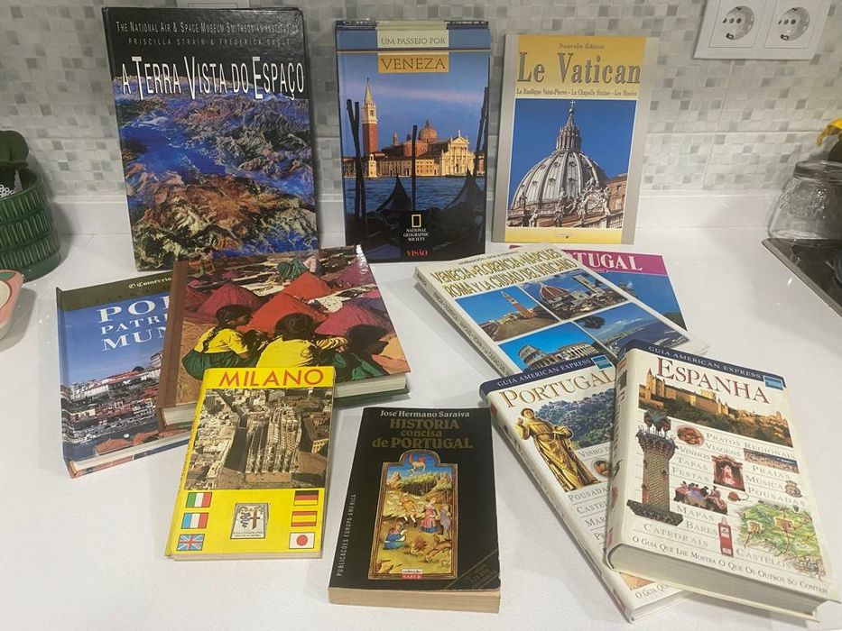 Livros países, cultura, gastronomia e outros