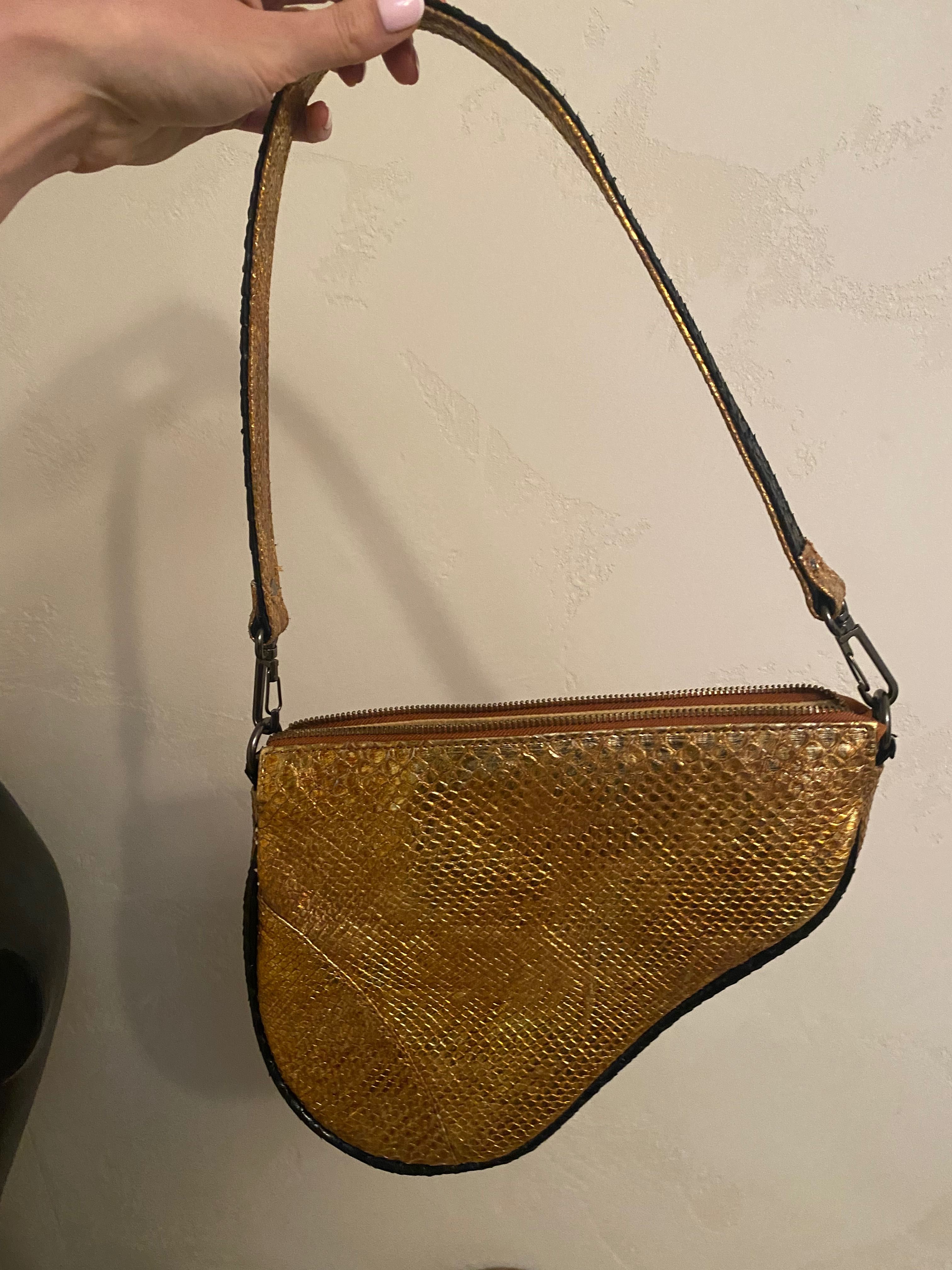 Лучше, чем Dior Saddle)Эксклюзив, индпошив. Новая сумка из питона.