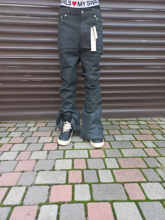 Rick Owens type jeans bolan bootcut flared Флейред фларед клеш