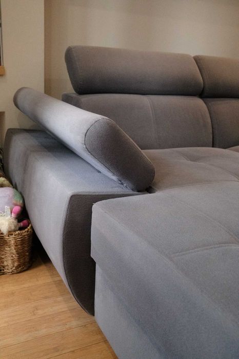 3 letnia kanapa narożna BRW Lizbona I z funkcją spania i skrzynią