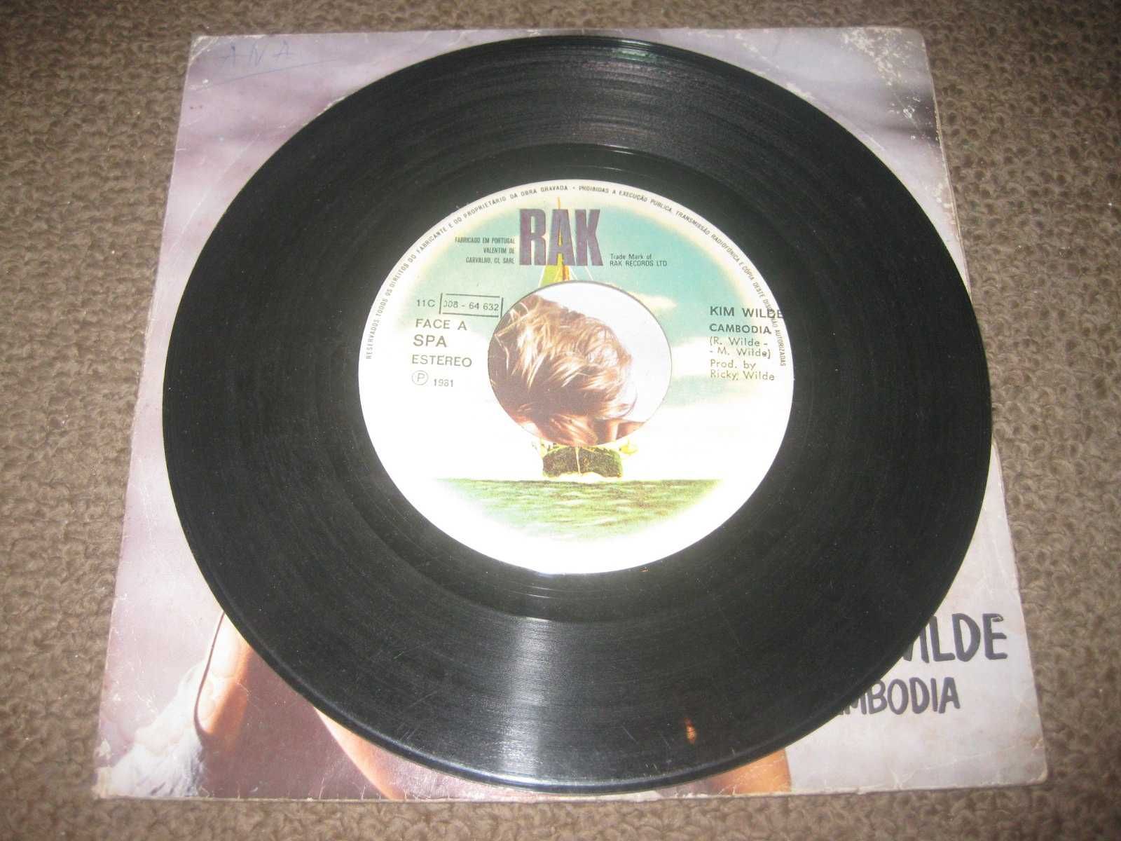 Vinil Single 45 rpm da Kim Wilde "Cambodia"