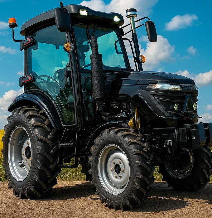 Міні-трактор із кабіною TERRA FORCE 555HXC, Євронавіска на клешнях 4х4