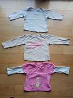 Bluzeczki dla dziewczynki rozmiar 74-80
