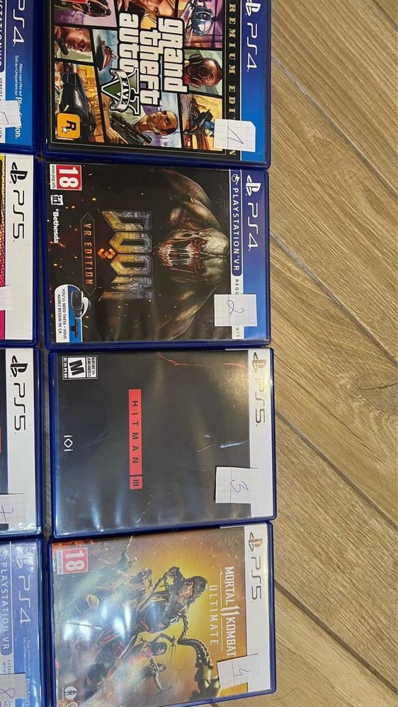 Gry ps4 i ps5 używane stan idealny różne kwoty