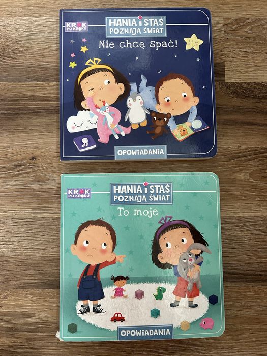 Zestaw książek Krok po kroku, Hania i Staś to moje, Nie chcę spać