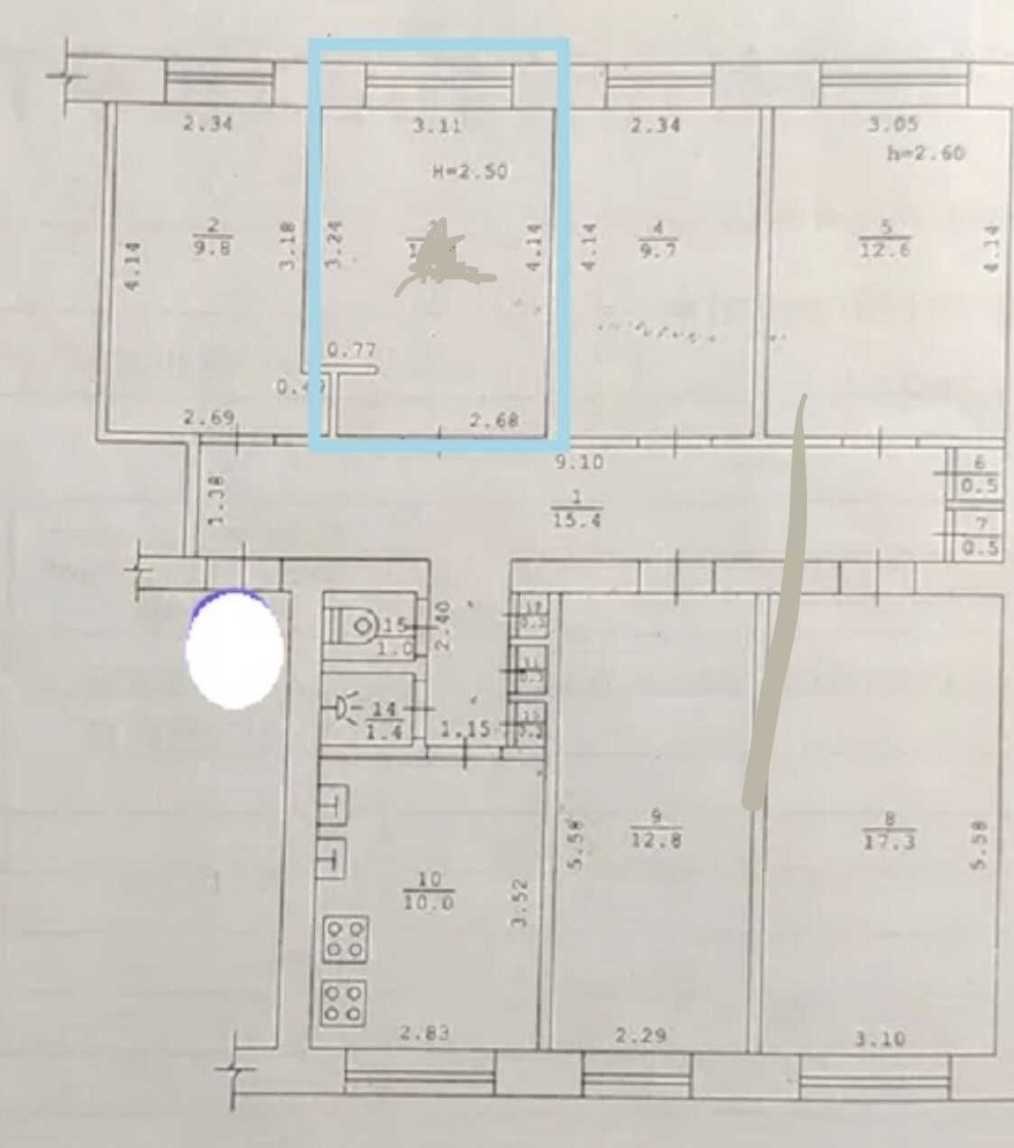 В продаже комната в коммунальной квартире, с ремонтом, район Черемушек