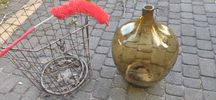 Balon, gąsior na wino, sok