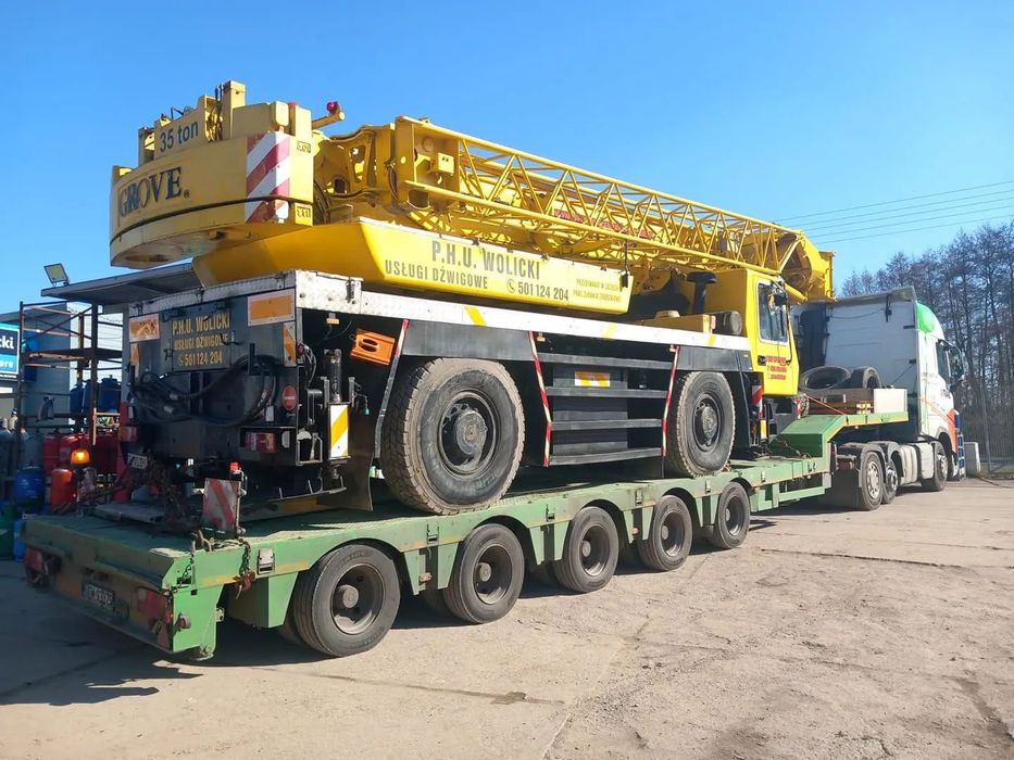 Nooteboom semi 5 osi podwójny rozciąg 26m  osie skrętne hydraulicznie