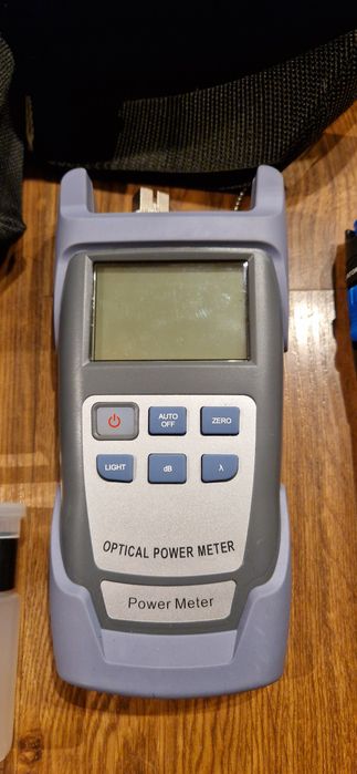 Zestaw, Miernik mocy optycznej, światłowody