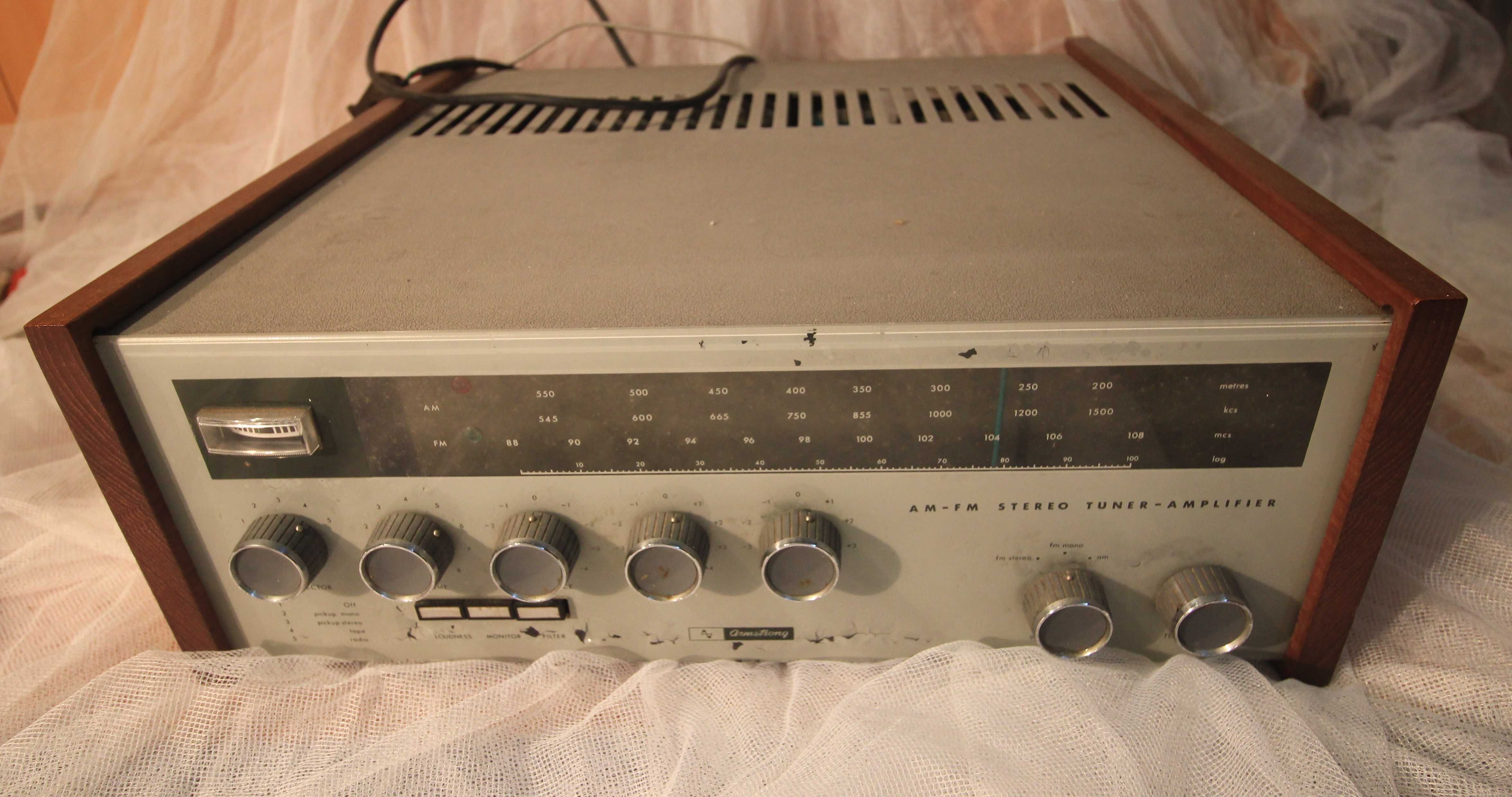 lote de equipamento audio vintage