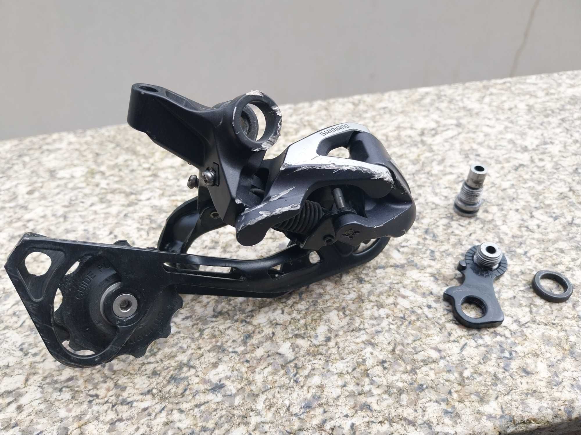 Desviador Shimano SLX 10v e Pastilhas metálicas travões BTT Shimano