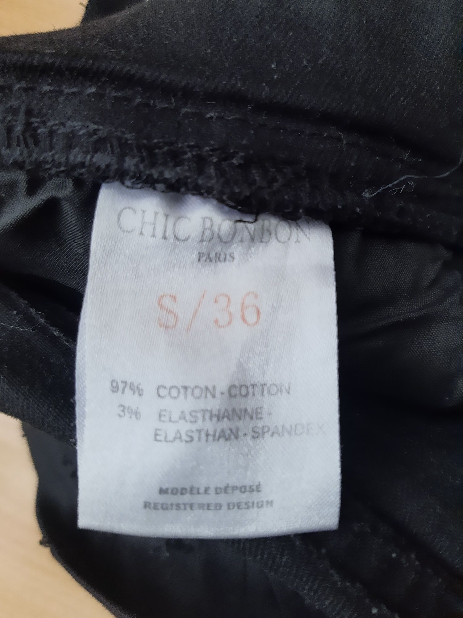 Spodnie jeans czarne 36 jak leginsy