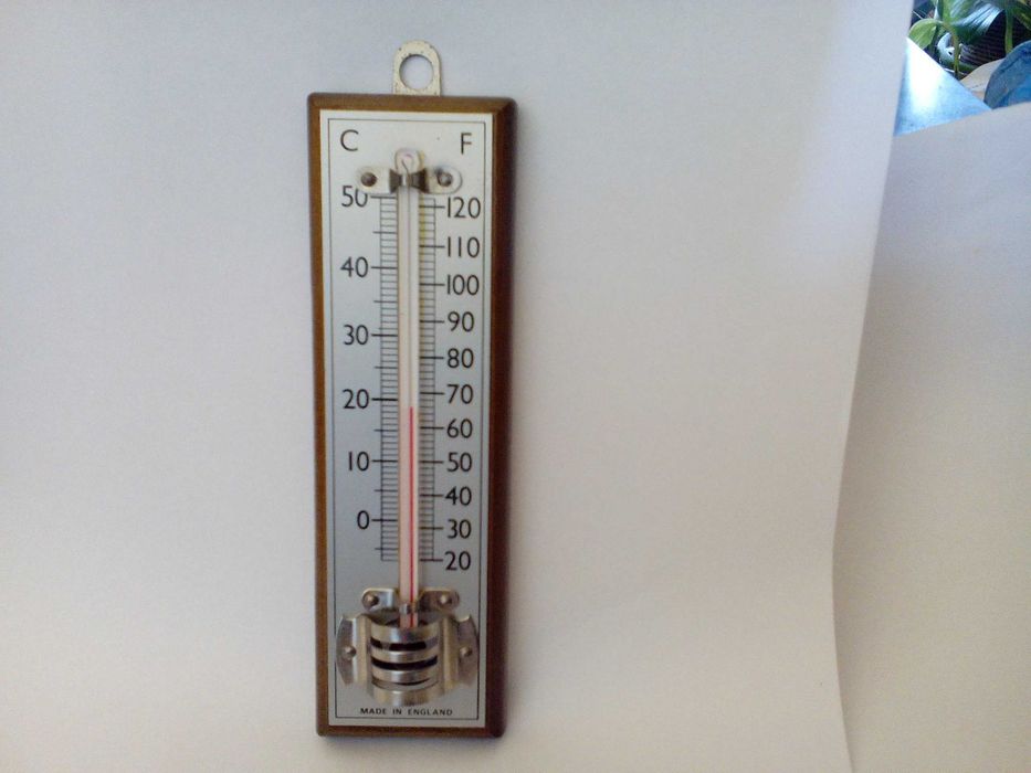 Termometro de madeira para parede Marca Zeal Londres