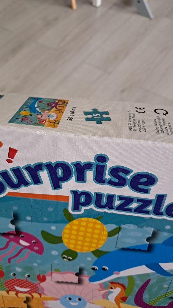 Trefl puzzle Surprise z okienkami | 15 części | Podwodny Świat