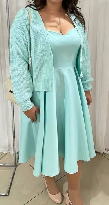 Сукня бірюзова святкова