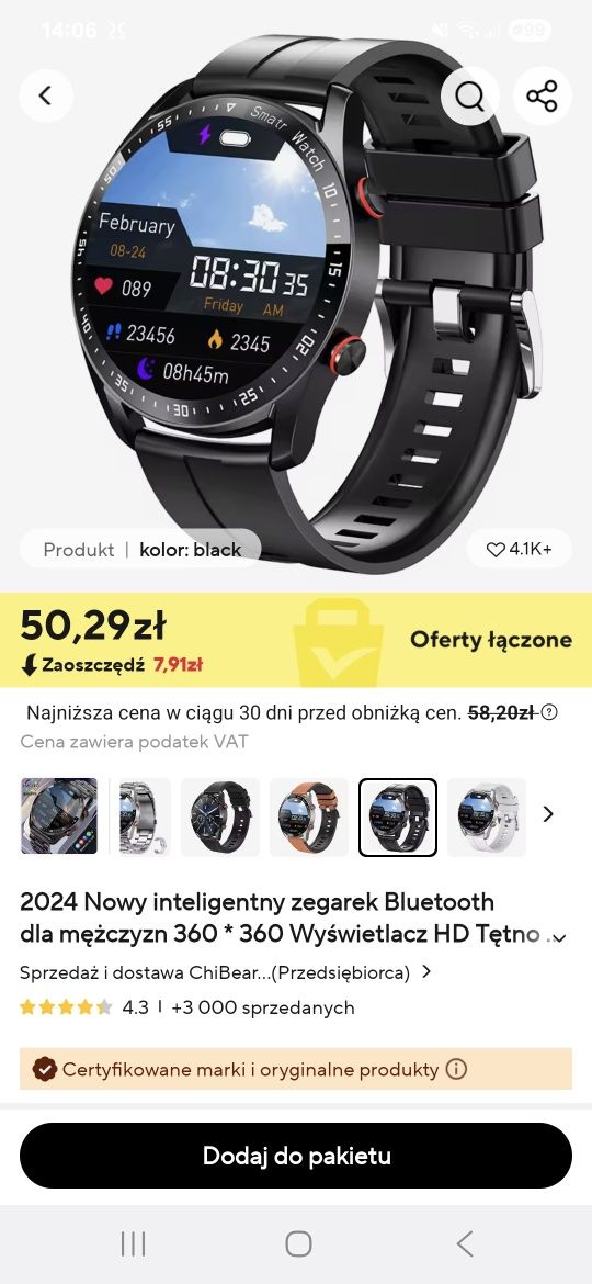 Smartwatch meski,damski