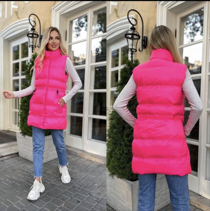 Продам ярко розовую жилетку