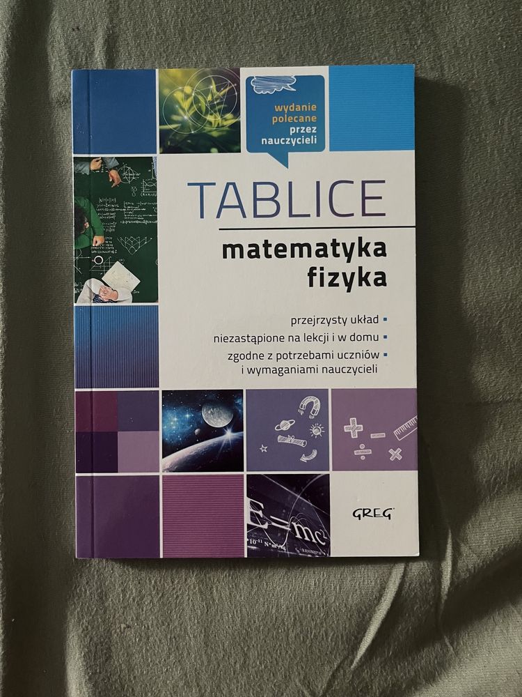 Tablice matematyka i fizyka